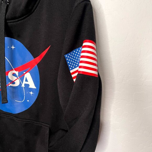 NASA Black Hooded Sweatshirt Small - Picture 3 of 5